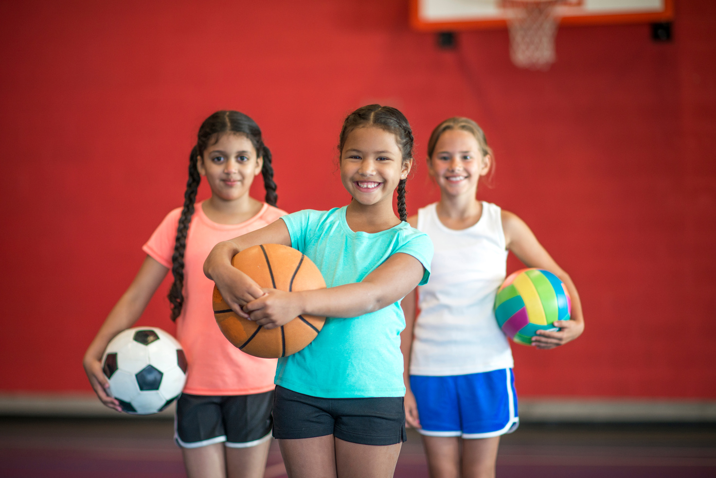 Elementary Girls Playing Sports